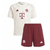 Camisa de Futebol Bayern Munich Equipamento Alternativo Infantil 2023-24 Manga Curta (+ Calças curtas)